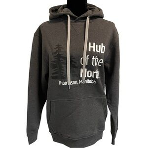 Hub of The North Charcoal Hoodie